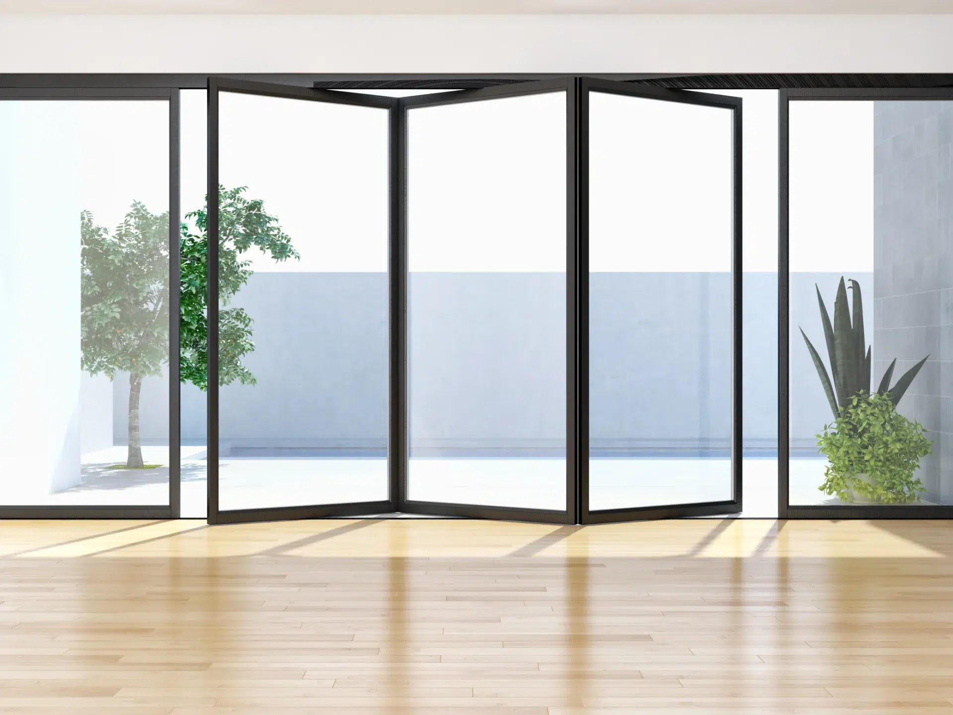 VLX 100 Bifold / Folding Door in Riviera Beach, FL | TruePane Windows & Doors - detail 1